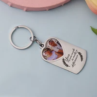 personalized photo keychain custom name nice memory date key chain engraved word picture image key chain keyring anniversary day