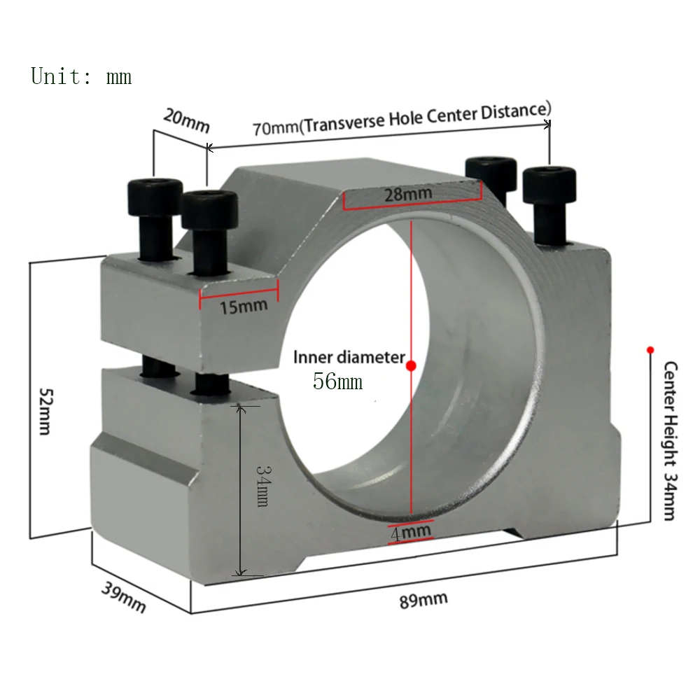 Лучше всего! 56 мм диаметр литого алюминия кронштейн для ЧПУ Гравировальный