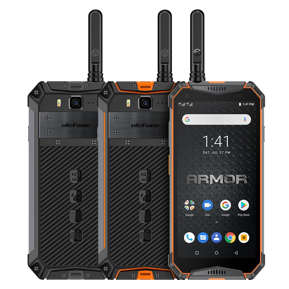 Ulefone Armor 3WT 6 ГБ 64 Гб прочный телефон 5,7 дюймов водонепроницаемый 10300 мАч 21 МП Восьмиядерный Android 9,0 NFC 4G глобальная версия смартфона