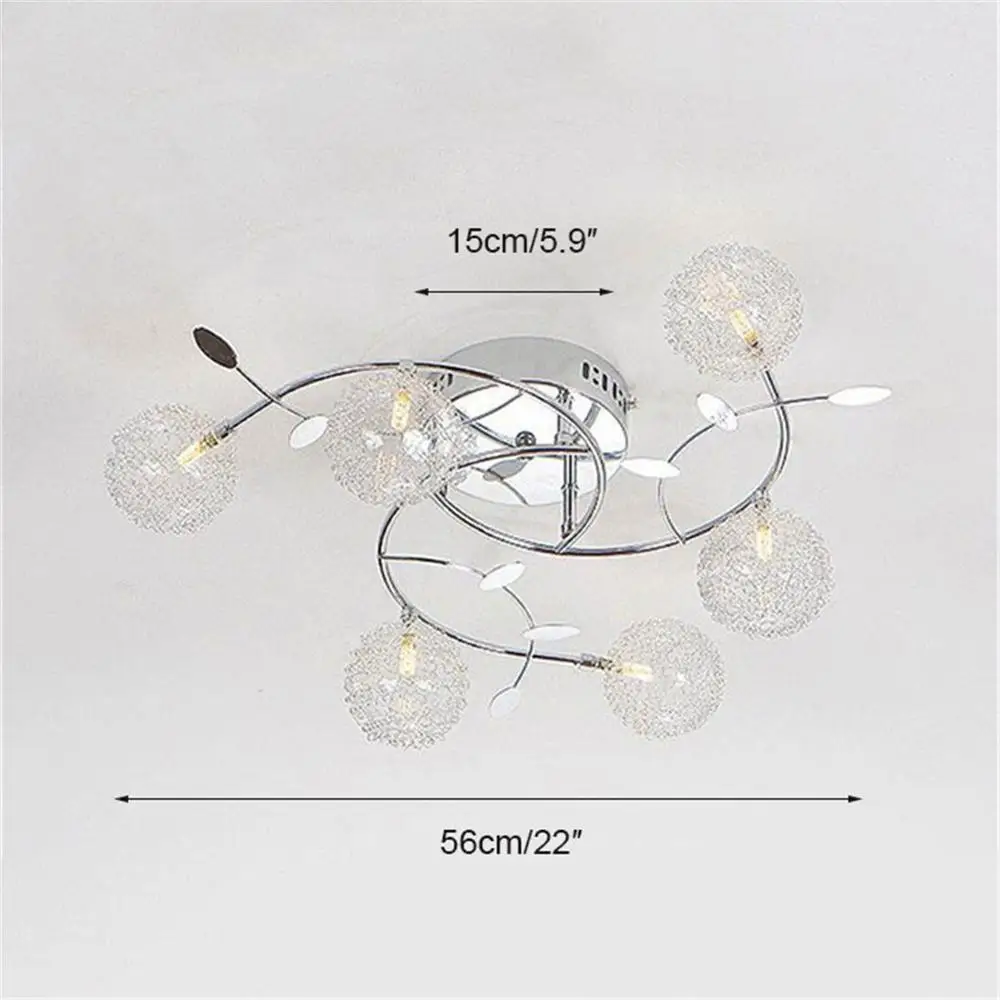 Светодиодный потолочный светильник современный с алюминиевой проволокой люстры