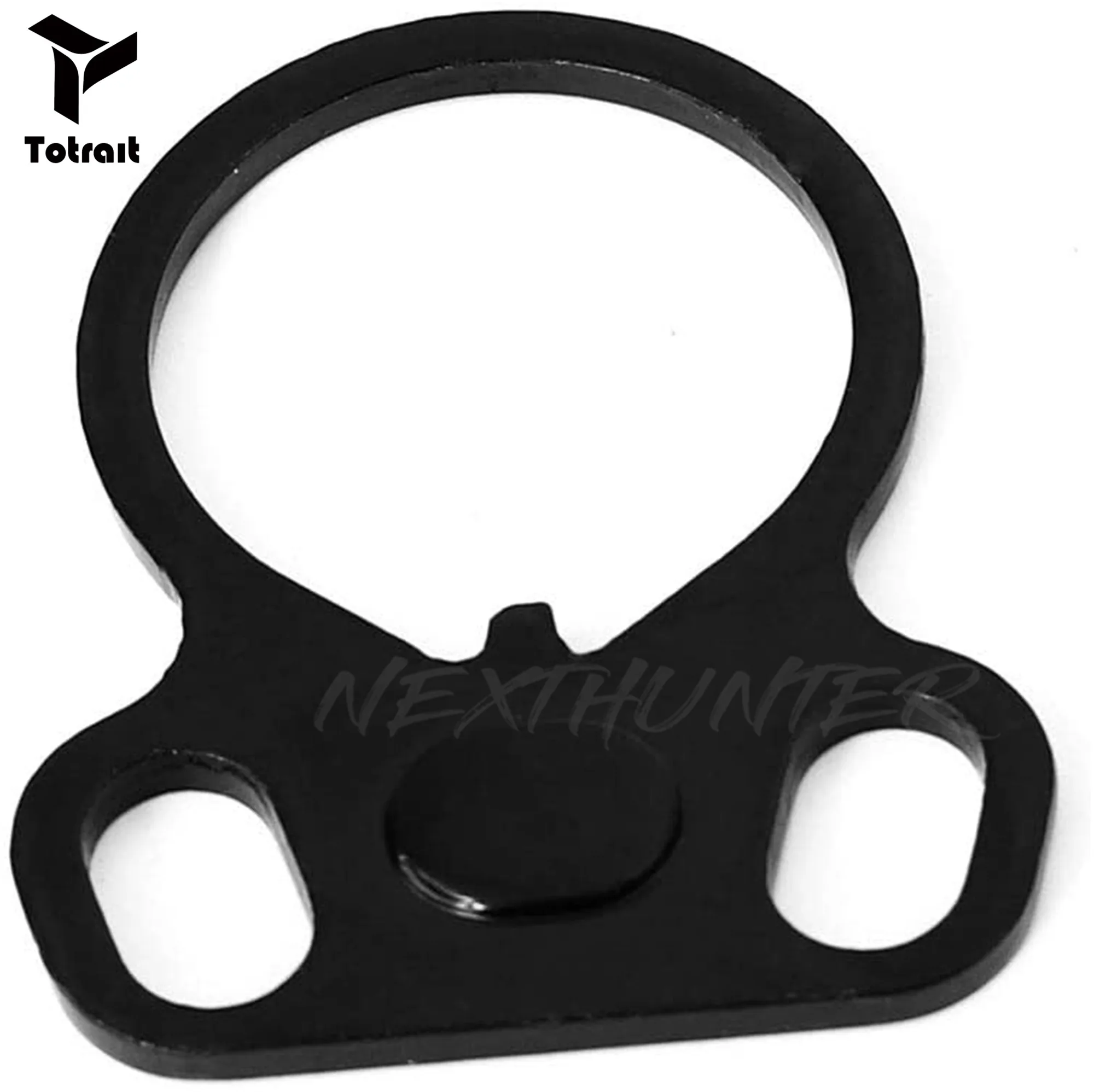 

TOtrait Ambidextrous Dual Loop Single Point Gun Accessories End Plate Sling Adapter Mount for AR-15 M-4 M4 .223 5.56 Rifle Stock
