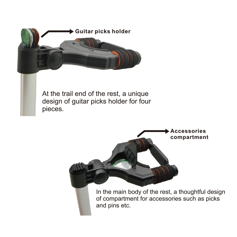 ags 10 faltbare aluminium gitarre bühne stehen für klassische elektrische akustische gitarre bass universal gitarren halterung klapp free gl