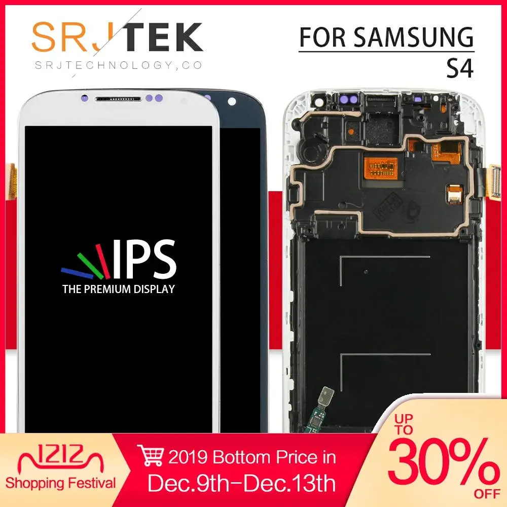 Ips 5 0 ''для samsung Galaxy S4 I9500 lcd i9505 i337 i545 Дисплей сенсорный дигитайзер сенсор стекло