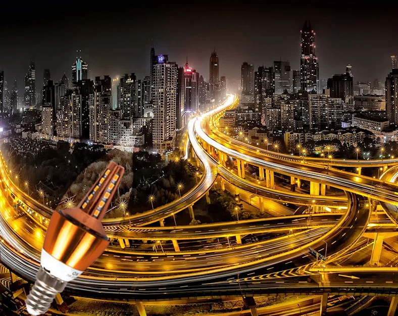 Светодиодный светильник в форме кукурузы метеора молотка свеча хрустальная