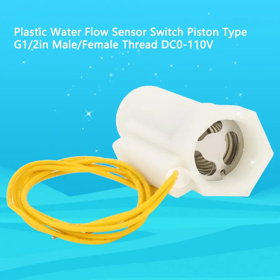 

DC0-110V Plastic Water Piston Type G1/2in Male/Female Thread Water Switch