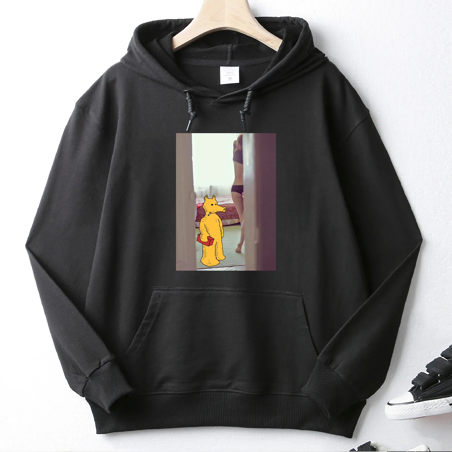 

Quasimoto Sexy Woman With A Good Body Autumn Winter Hoodie Slim Long Sleeve Pocket Sweatshirt Unique Unisex Tops Pullover