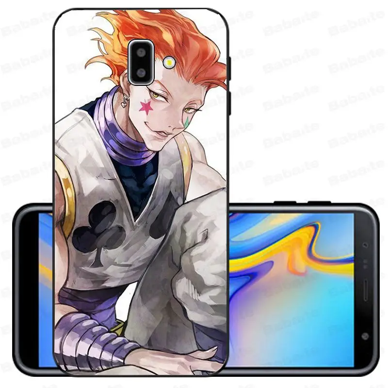 Мягкий силиконовый чехол Hisoka Hunter из ТПУ для мобильных телефонов samsung Galaxy j6 plus A6 A8 A9