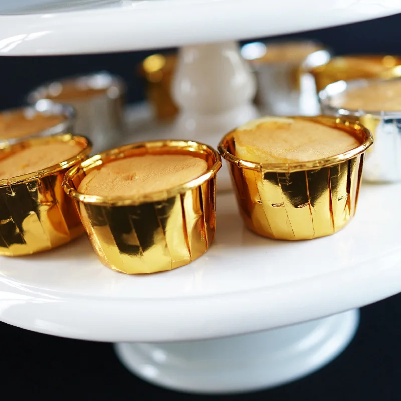 Инструменты для выпечки чашка маффинов и тортов одноразовая алюминиевая фольга