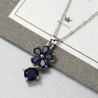 new pattern zircon flower necklace fresh and lovely birthday gift plated fashionable clavicle chain