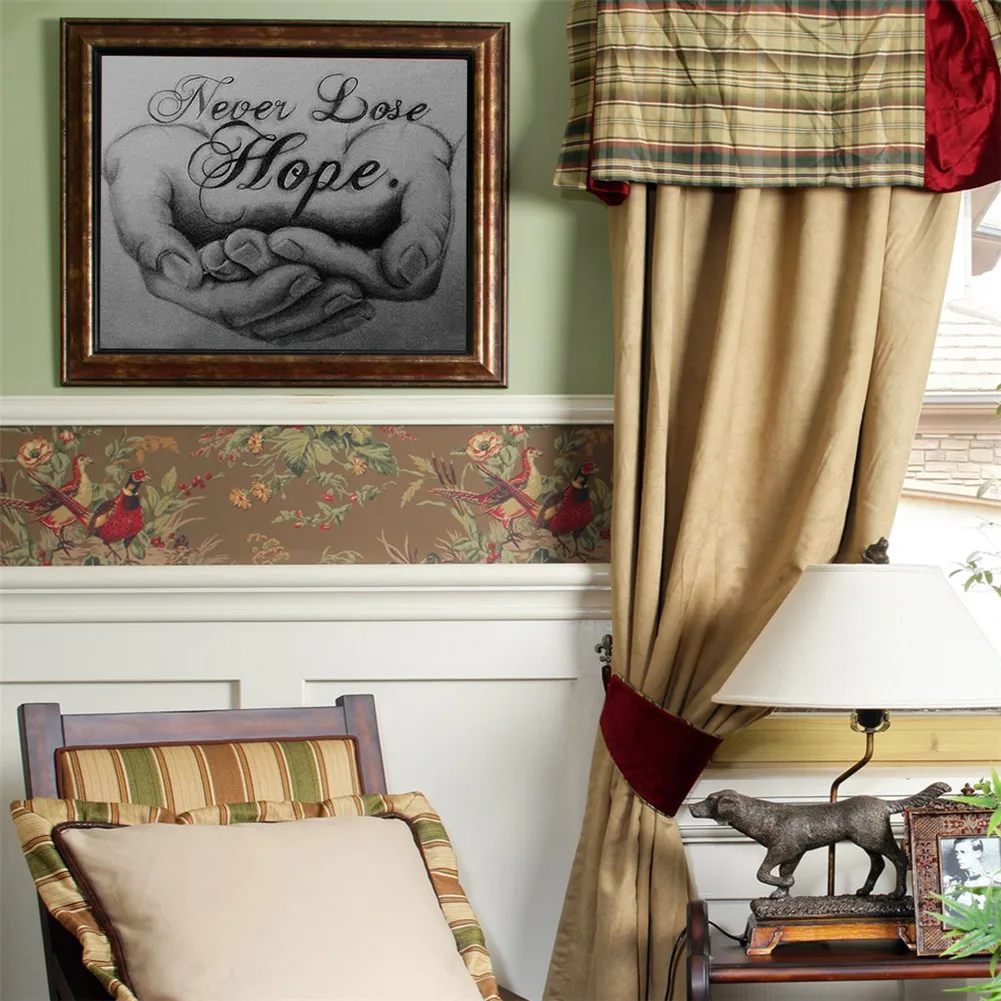 Алмазная 5D Вышивка текст надежды полностью круглая картина сделай сам вышивка