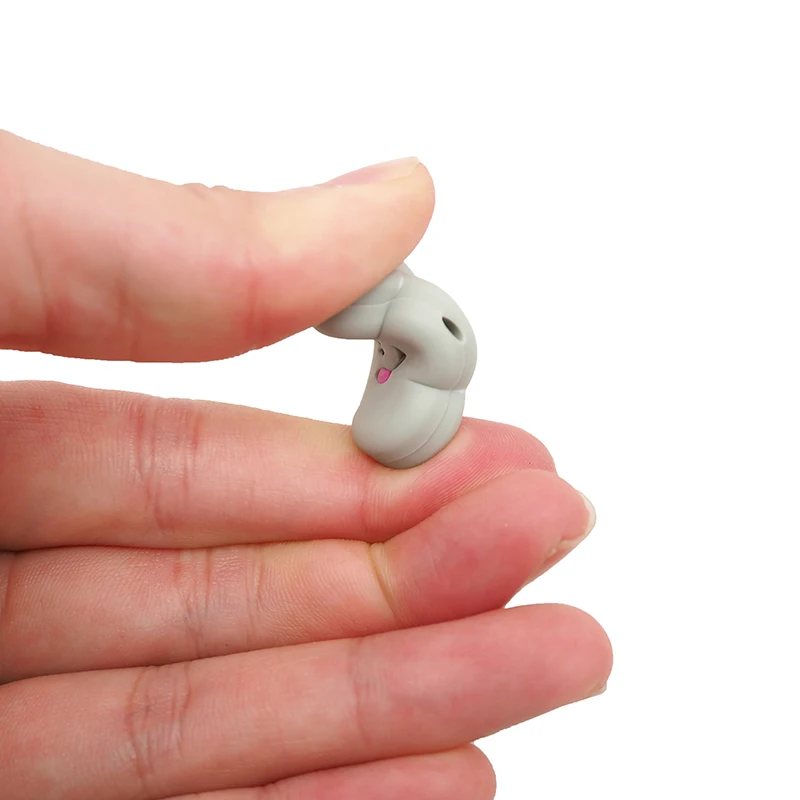 Chenkai-Cuentas de dentici&oacute;n de silicona para beb&eacute;, Mini nube sin BPA, mordedor de beb&eacute; para roedores, joyer&iacute;a de grado alimenticio, collar, regalo, 5 piezas-4