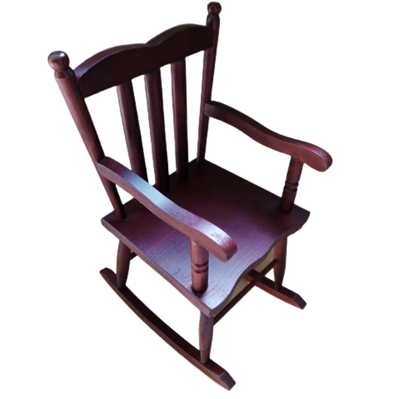 

Handmade Wooden Doll Rocking Chair 60cm Doll For 1/3 Doll R7RB