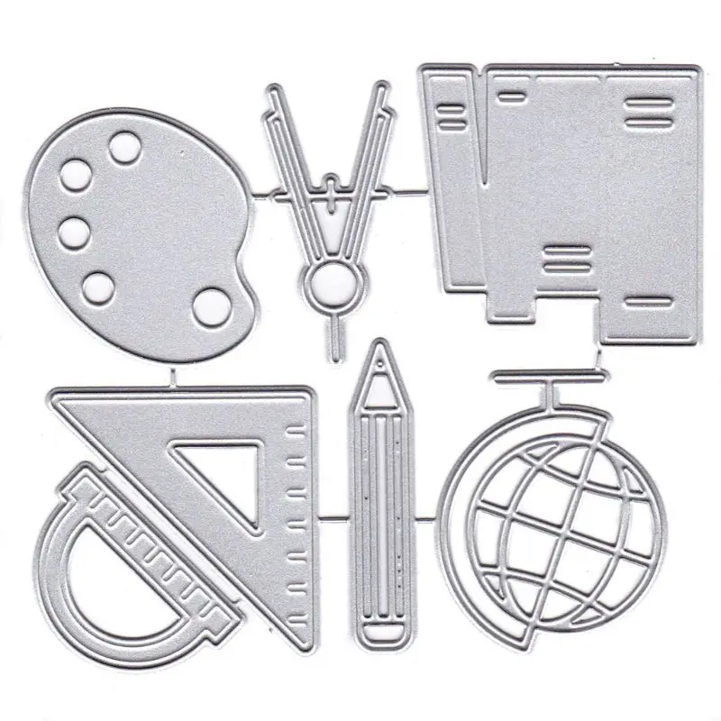 Треугольная линейка металлические Вырубные штампы фотообои карточки тиснение