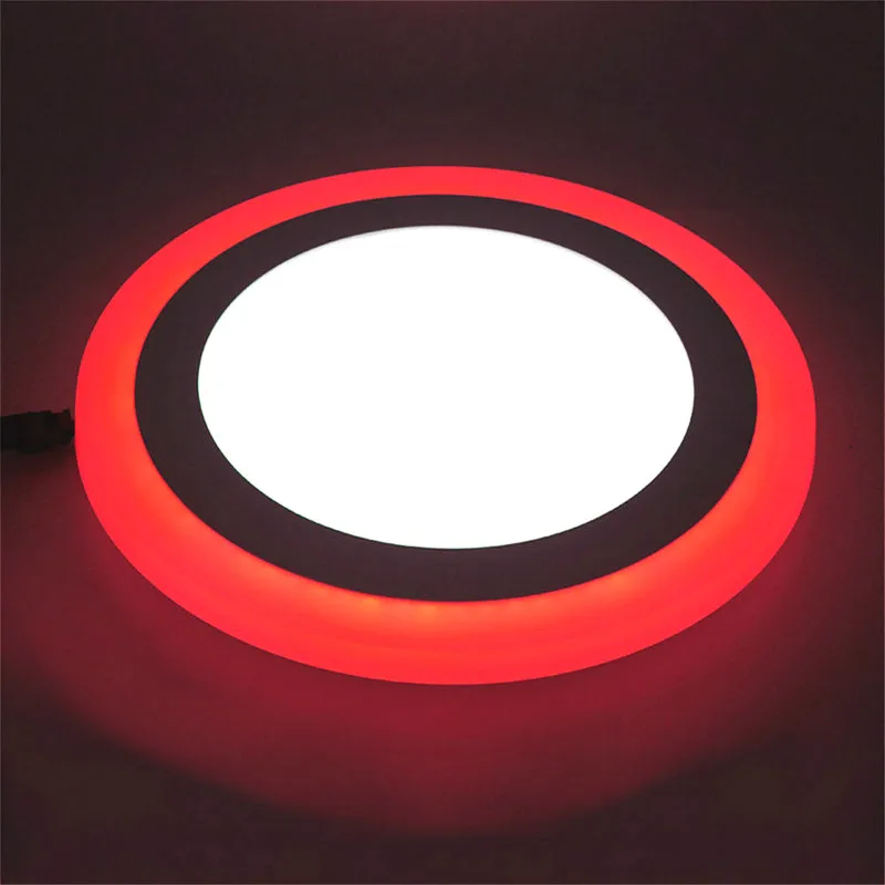 Светодиодный светильник RGB + белый 6 Вт 9 16 24 Круглый квадратный светодиодный