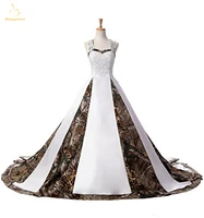 bealegantom newest camouflage wedding dresses 2021 with appliques ball gown long camo wedding party dress bridal gowns in stcok
