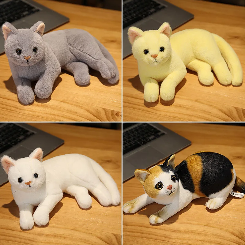 

Имитация серая кукла кот Civet Kawaii декор комнаты украшения плюшевая игрушка для домашних животных детские игрушки унисекс подарок на день рож...