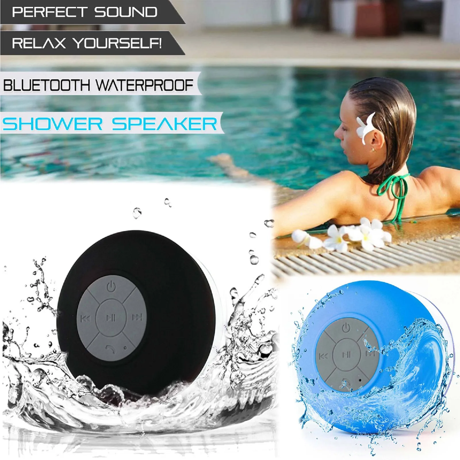 Портативный беспроводной Bluetooth-динамик водонепроницаемый динамик для душа