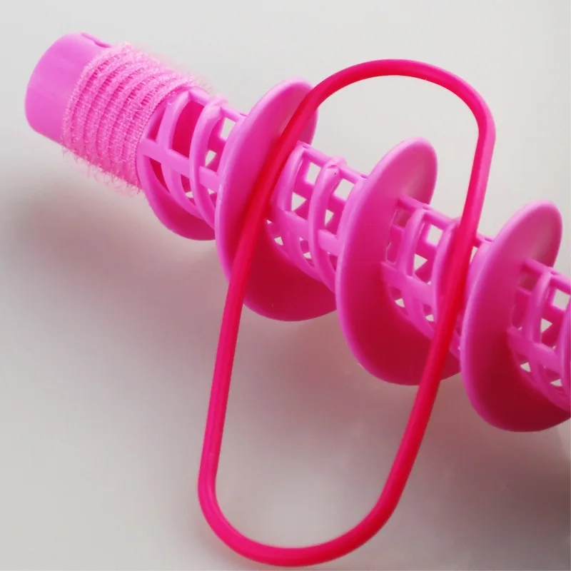 

Self-adhesive hairdresser with handle Soft Rubber Magic Hair Care Rollers Silicone Hair Curler No Heat Hair Styling Tool blue