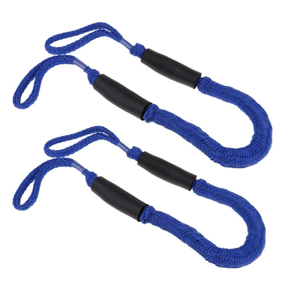 

2Pcs 3.5-5.5ft Bungee Dock Line Mooring Stretch Rope Quick Docking for Boat (Red) kayak accessories inflatable boat accesorios
