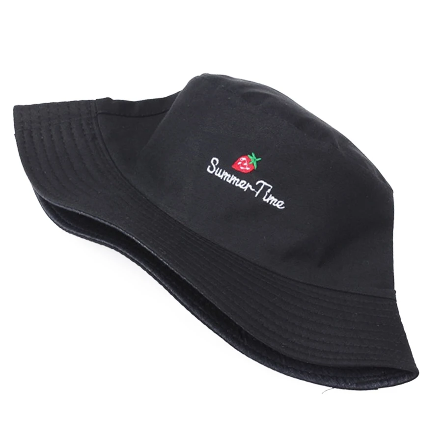 Панама с вышивкой для мужчин и женщин однотонная хлопковая шляпа от солнца