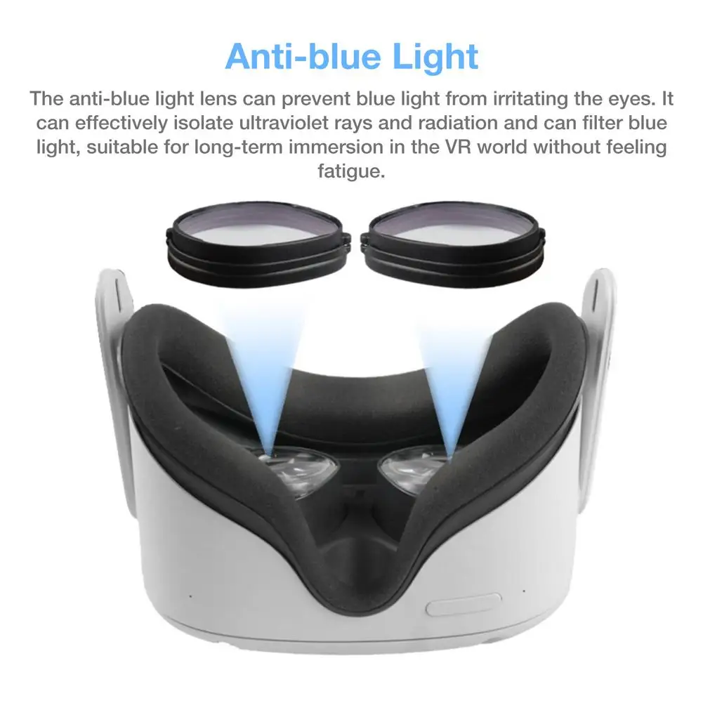 For Oculus Quest 2 VR Magnetic Eyeglass Anti-Blue Lens Frame Quick Disassemble Clip Protection Glasses | Электроника