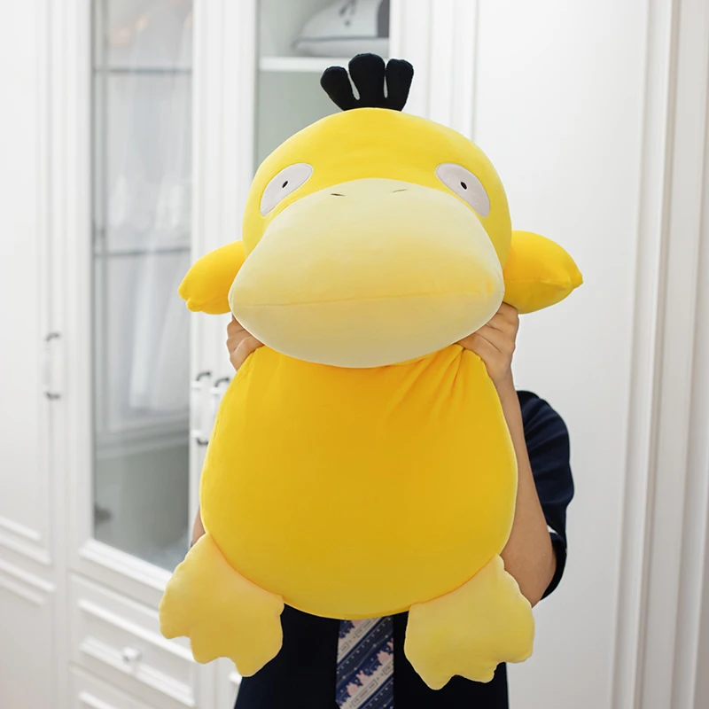 Psyduck Плюшевые игрушки большая желтая утка милая мультяшная мягкая подушка