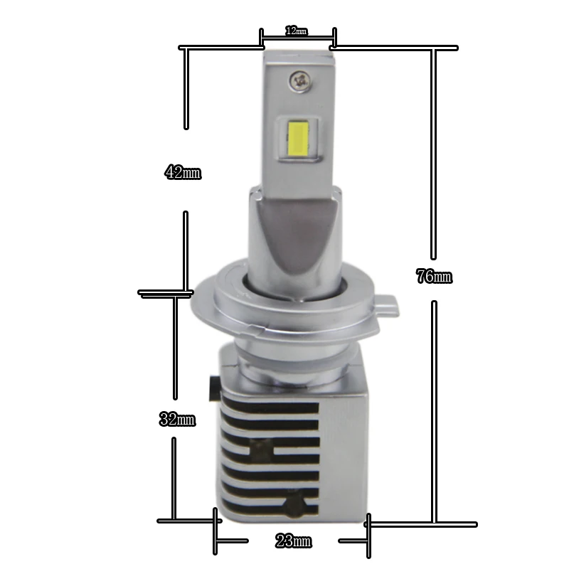 SHUOKE Best H7 Mini Led Headlight Lights Bulb For Projector Headlights 6000K White Light Bulbs with 2 Fans Free Shipping | Автомобили и