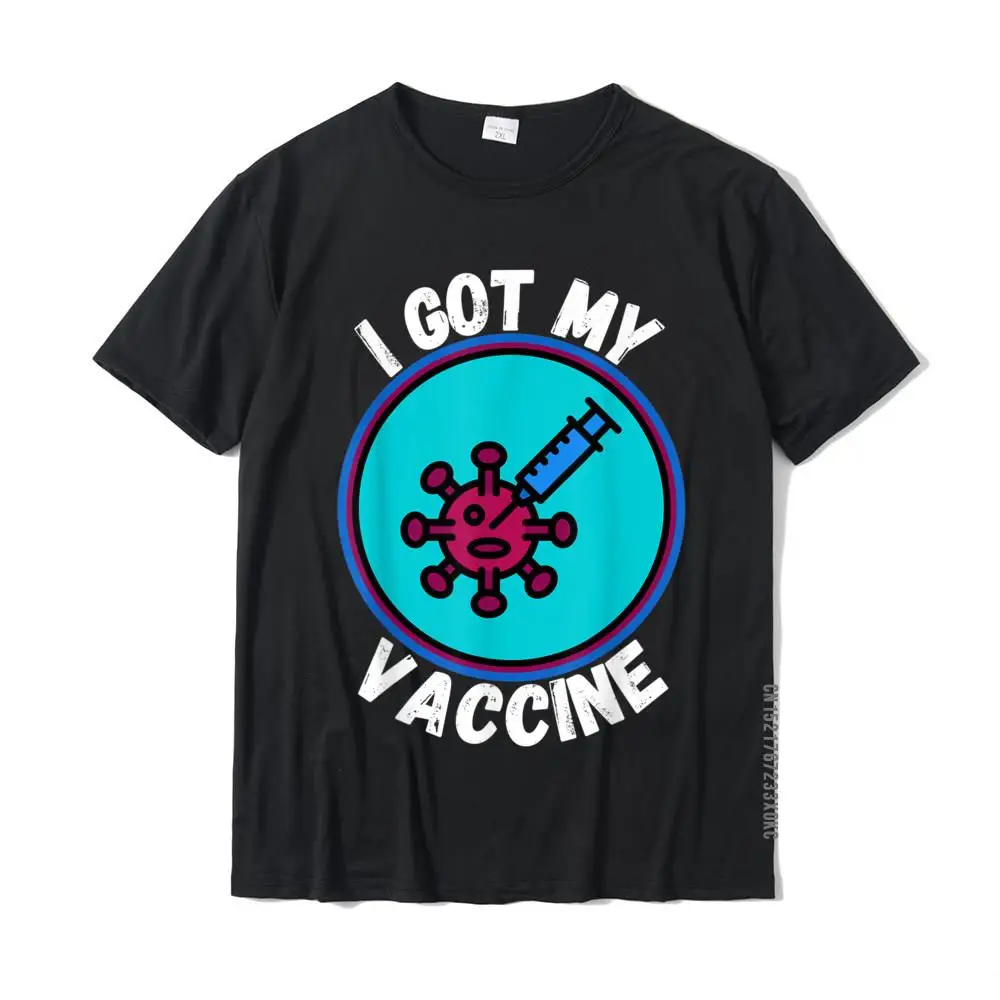 

I Got My Vaccine Pro Vaccination Got My Shot Science Is Real T-Shirt Men Designer Printed On Tops Tees Cotton T Shirt Custom