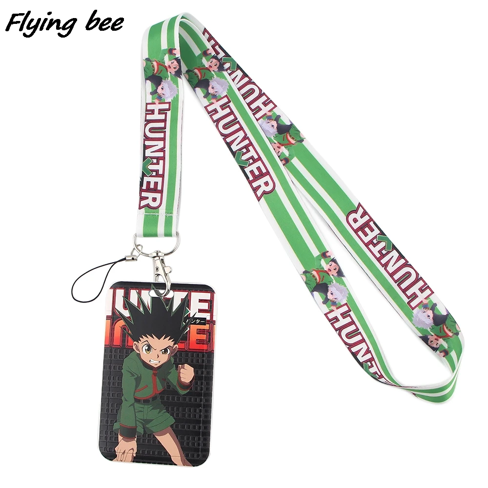 

Flyingbee X1275 Anime Boy Hunter Cartoon Card Holder ID Holder Bus Card Holder Staff Card Bank Credit Card Holder With Lanyard