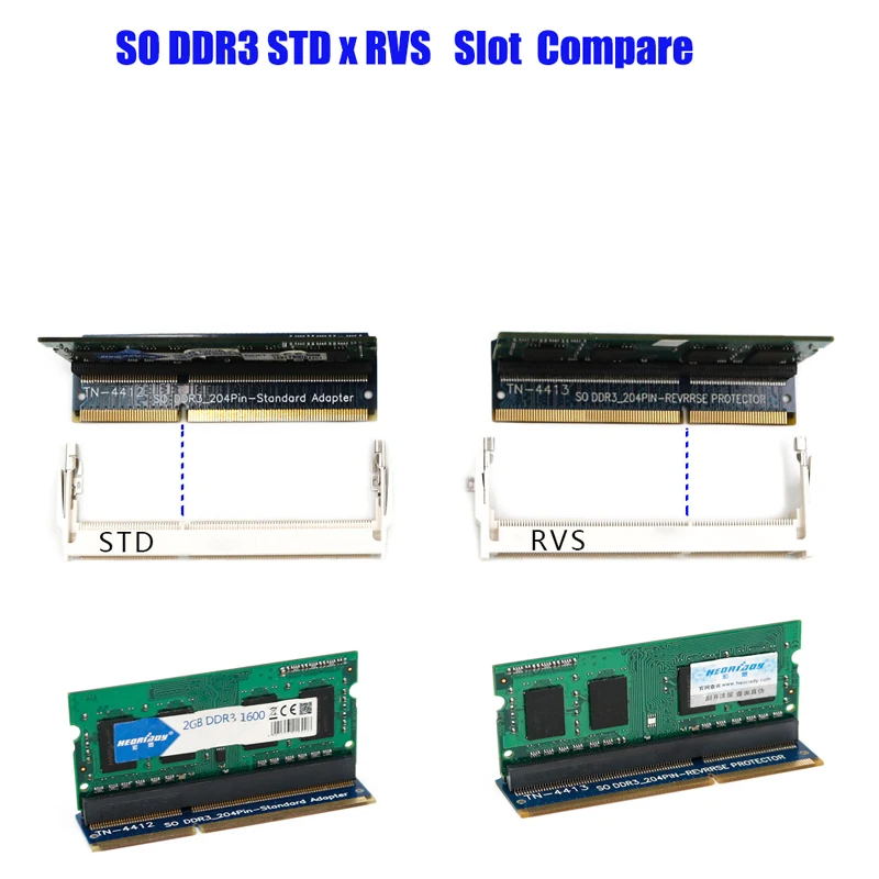 DDR3 так DIMM для настольных адаптер SO памяти RAM карты 204Pin Стандартный слот тестера