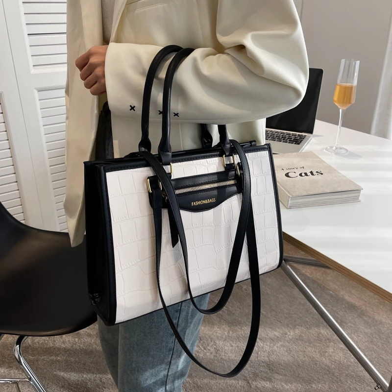 

Женская кожаная сумка-мессенджер YILIAN, Крокодиловая Дамская Наплечная Сумка-тоут для женщин 2022, женская сумка-тоут высокого качества