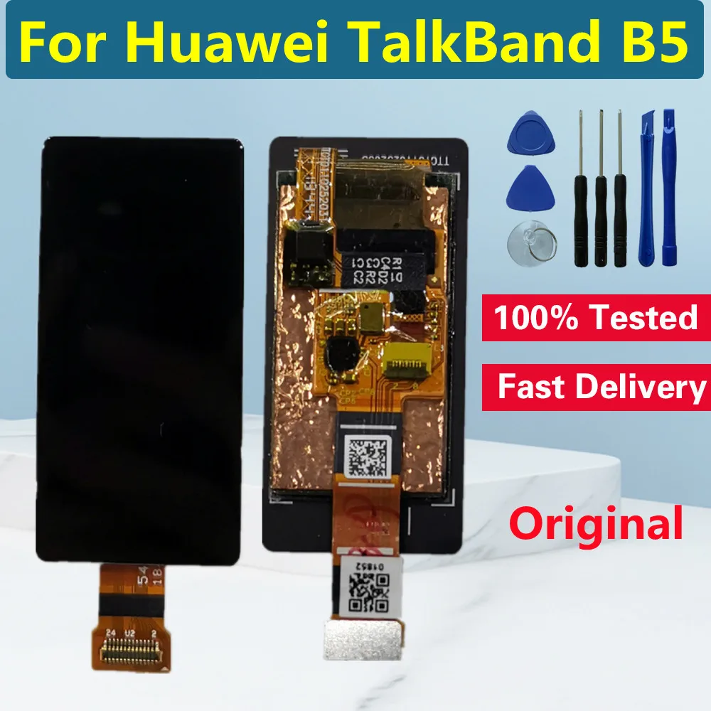 

Original For Huawei Talk Band B5 Smart Watch LCD Display Screen For Huawei TalkBand B5 LCD Screen Touch Panel Digitizer Assembly