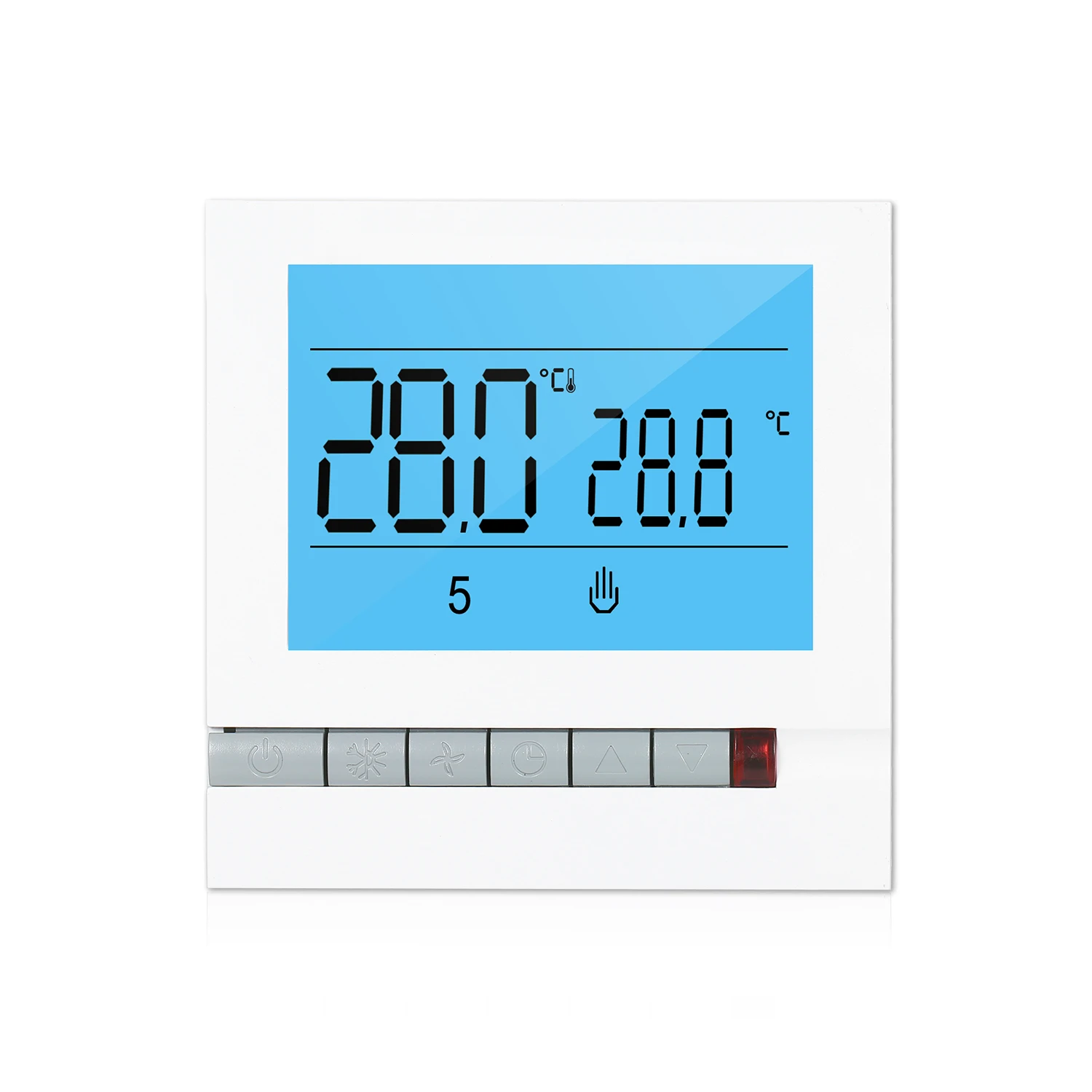 Программируемый смарт термостат для нагрева воды большой ЖК экран с подсветкой