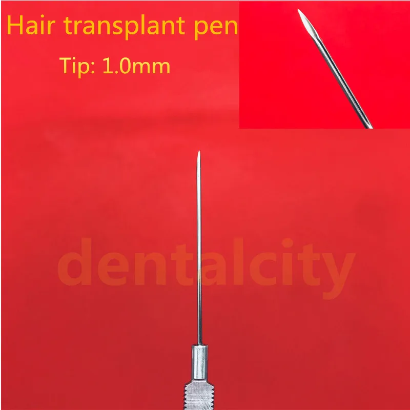 Pen tip(1.0mm) Лучший 1,0 мм имплантированный вручную инструмент для посадки волос бровей инструмент для трансплантации волос ручка для посадки волосяных фолликул ручка для посадки - Цвет: Pen tip(1.0mm)