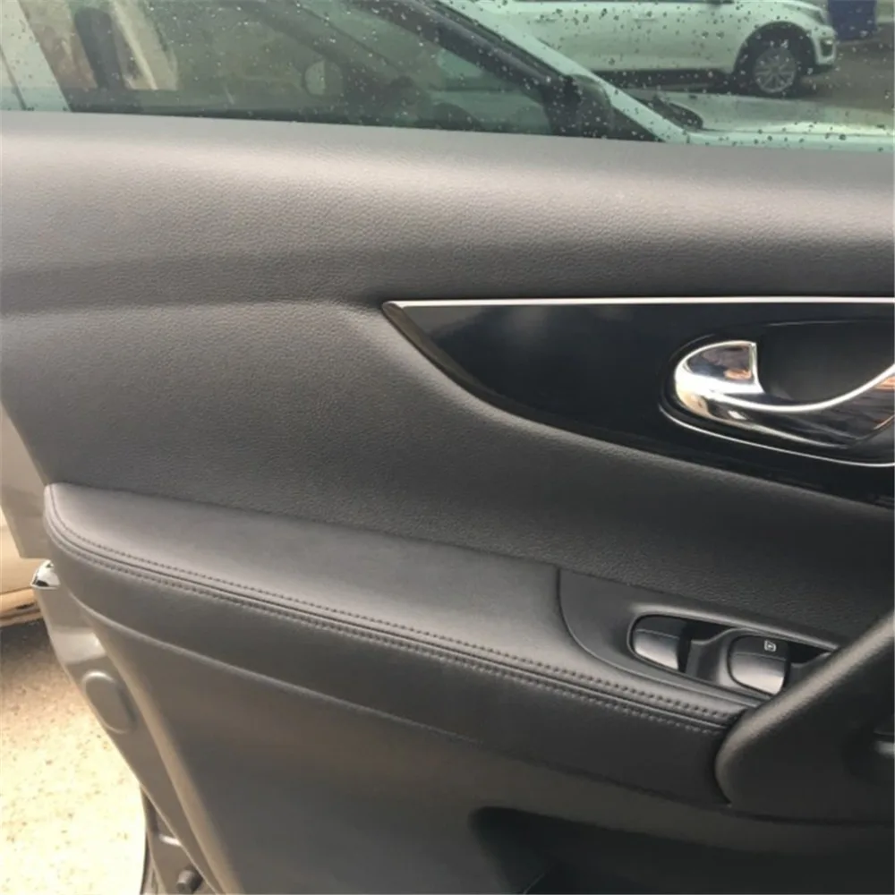 Мягкая кожаная Дверная панель подлокотника для Nissan Qashqai J11 Межкомнатная дверная крышка подлокотника для Qashqai