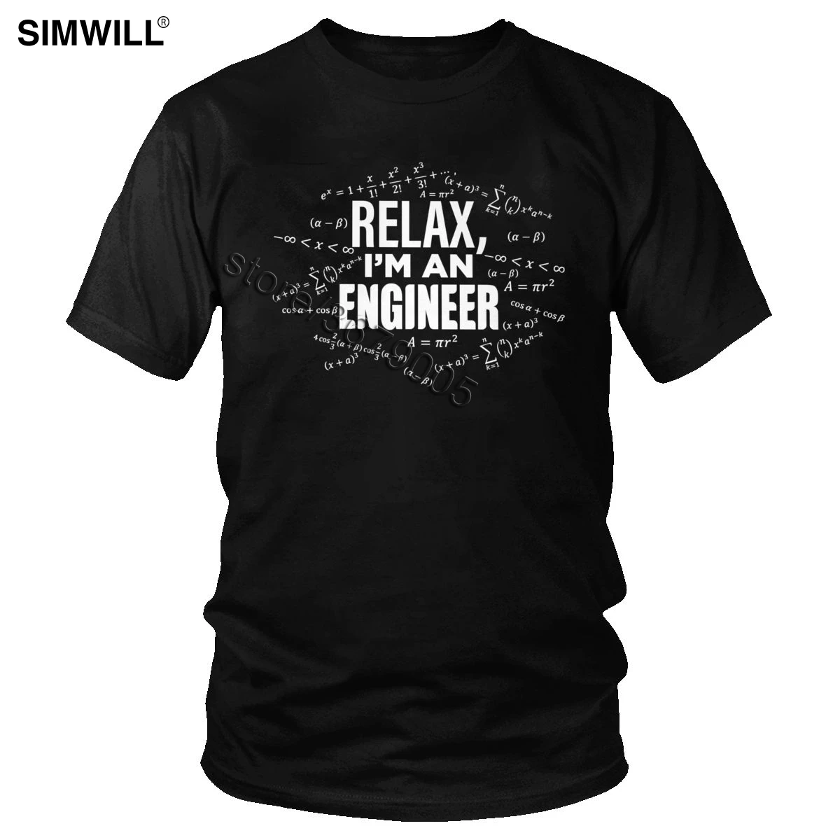 

Funny Relax I'm An Engineer T-Shirt Novelty Short Sleeve Cotton Tee Men Engineering Math Tshirt Summer Mathematical T Shirt Gift