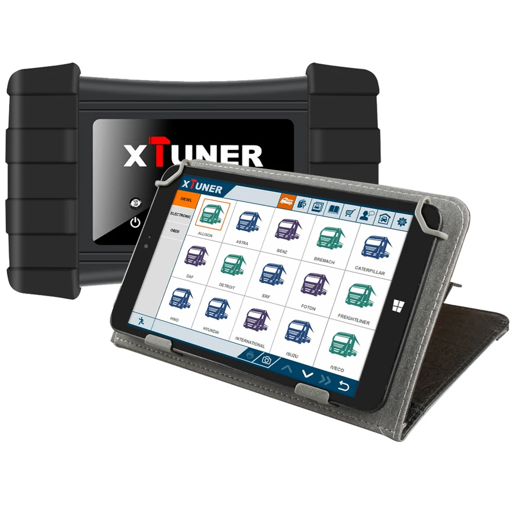 XTUNER T1 HD тяжелых грузовиков OBD2 автомобильный диагностический инструмент с подушкой безопасности грузовика ABS DPF EGR сброс OBD автоматический диагностический сканер