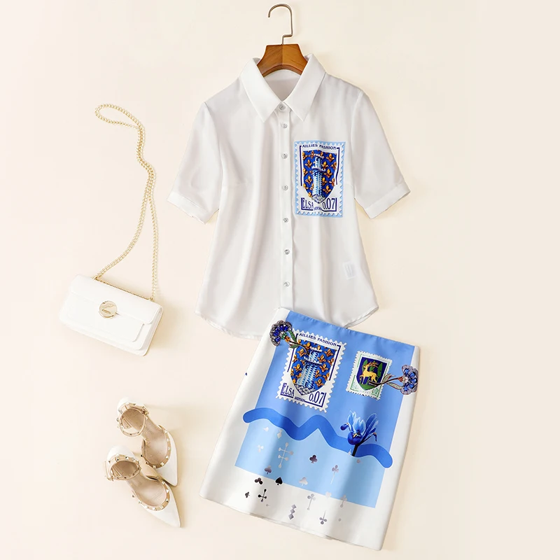 

Женский костюм из двух предметов, тонкий костюм-двойка с топом с коротким рукавом и облегающей юбкой в стиле богини s, лето 2021