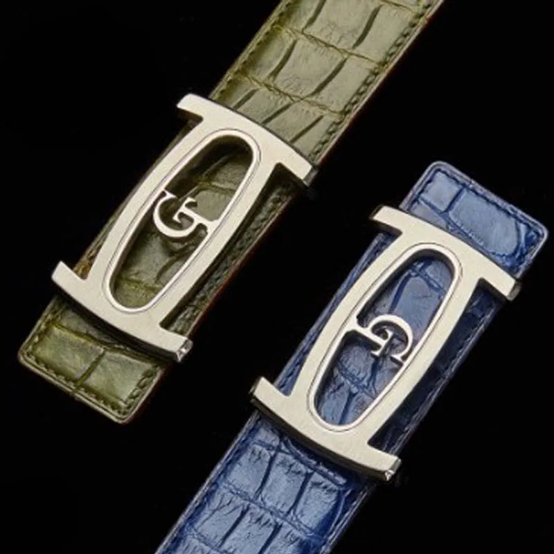 Ремень gete мужской из импортной крокодиловой кожи деловой Повседневный Пояс