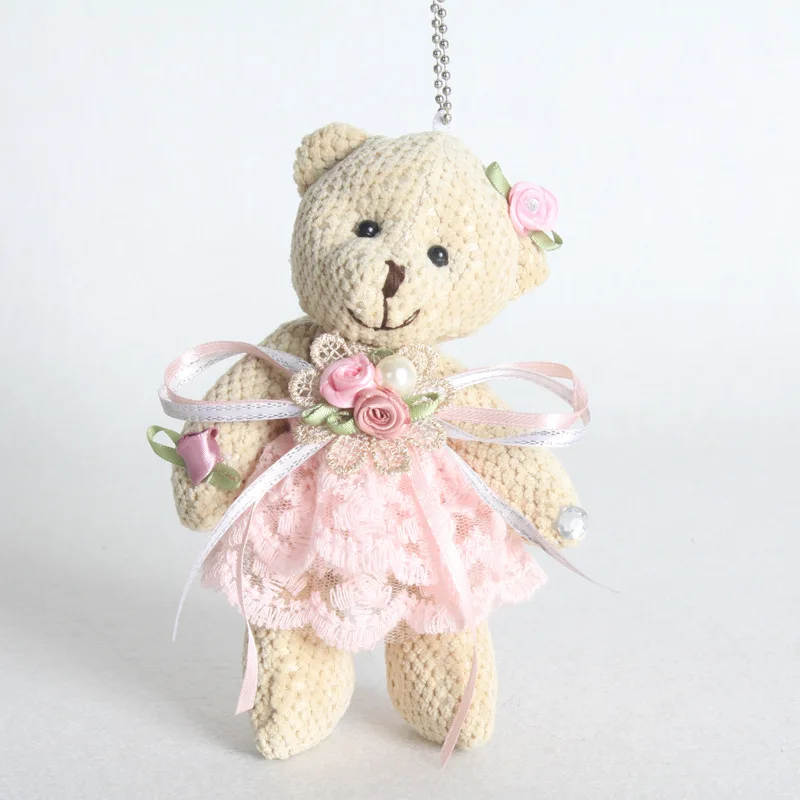 Новые цветочные кружева плюшевый мишка игрушки маленькие совместный медведь
