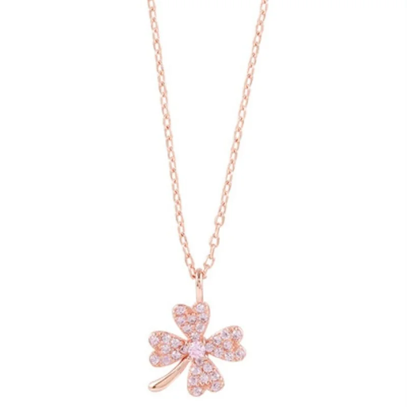 

Sterling Silver Clover Necklace Female Pendant Simple Fashion Short Necklace