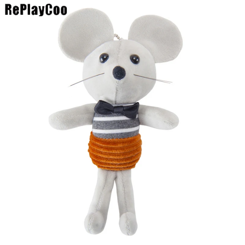30 шт./лот мини соединение мышь плюшевые игрушки милый маленький талисман в