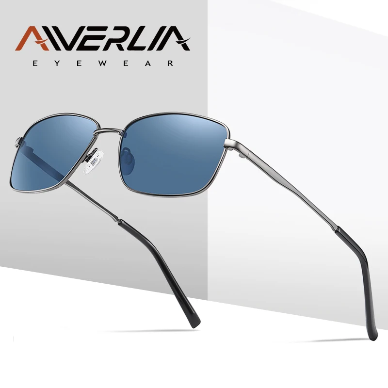 

AIVERLIA Square Sunglasses Men Women Polarized Sunglasses for Men Driving Glasses Classic Brand Design Metal FrameEyewear UV400