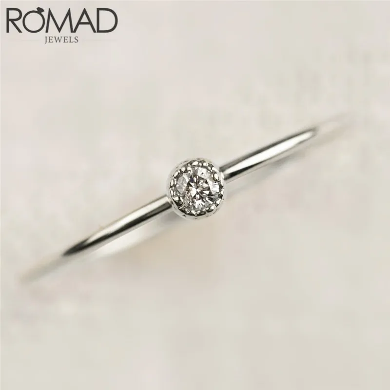 Женское Обручальное Кольцо ROMAD обручальное кольцо с круглым цирконием и