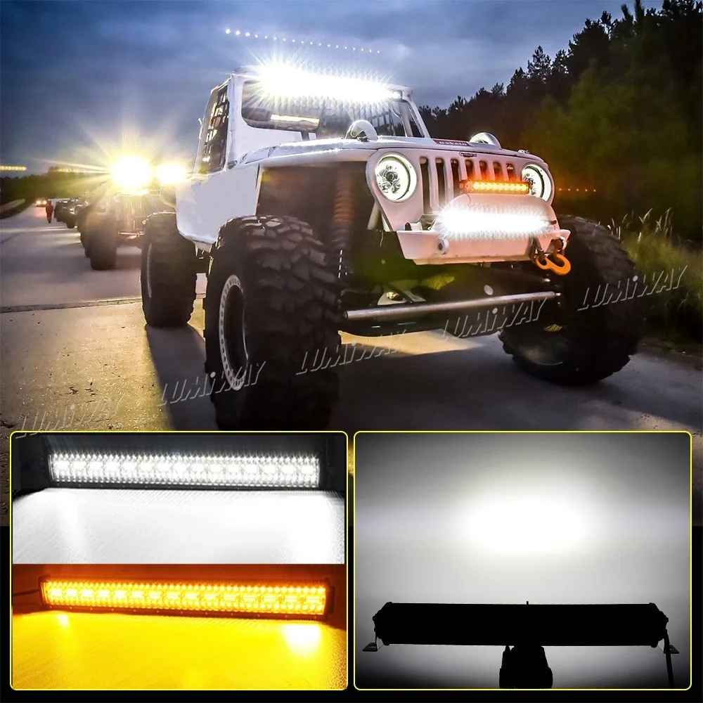 CO LIGHT 42 дюймов 3 ряда Led Light 4x4 внедорожный бар 780 Вт Стробоскопическая Светодиодная лампа для авто 4WD грузовик ATV 12 в 24 в трейлер рабочие огни 12 в 24 В
