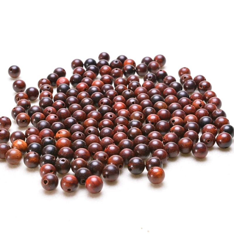 

MOFRGO 500 pcs Natural Wood 8MM Beads for Jewelry Making Balance DIY Charm Yoga Prayer Bracelet Necklace Mala Accessories