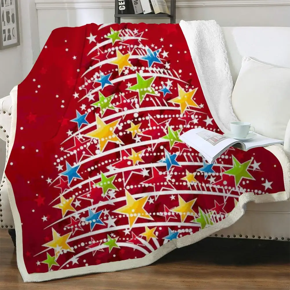 

Рождественские одеяла NKNK Brank, новогоднее плюшевое одеяло, Рождественская елка, 3D принт, постельное белье для вечеринки, модное покрывало из ...