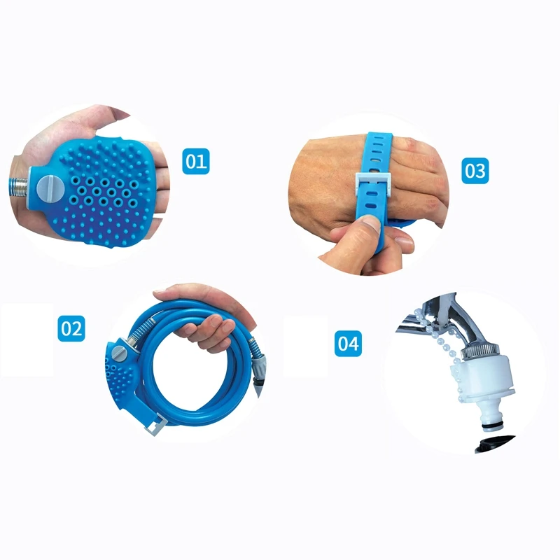 

Pet Bathing Tool Dog Brush Pet Shower Sprayer For dogs Pet Dog Bath Brush Puppy Shower Gloves Massage Comb Sprayer Scrubber 2.5M