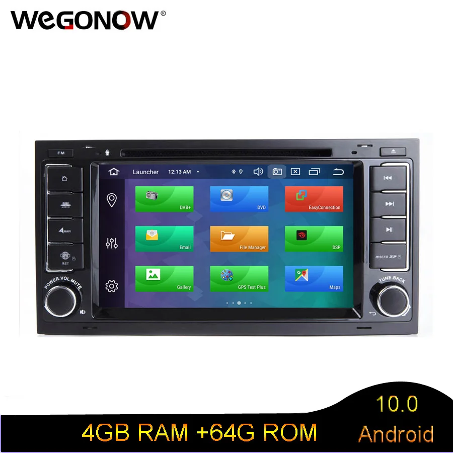 Автомобильный DVD плеер DSP Android 10 0 8 ядер 4 Гб ОЗУ 64 GPS карта RDS радио bluetooth для VW Touareg T5