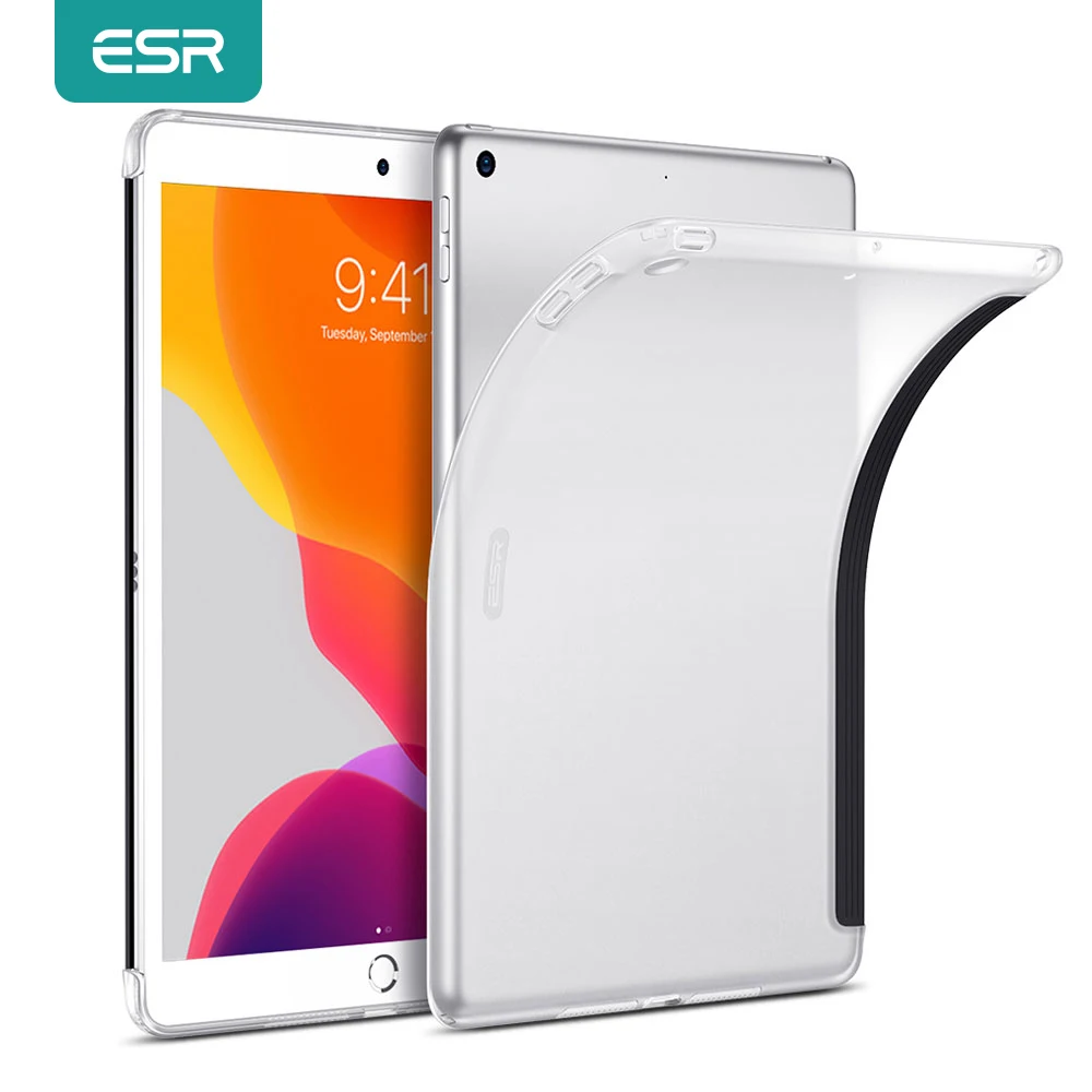 ESR для iPad 8th 7th чехол 10 2 Прозрачный жесткий матч клавиатуры Smart Cover матовая